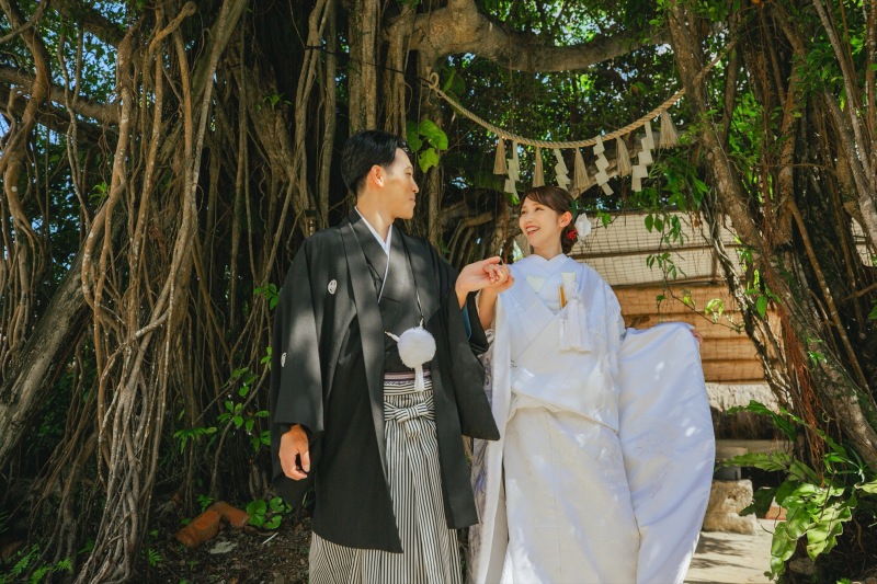 親子ガジュマルの木と撮影♪