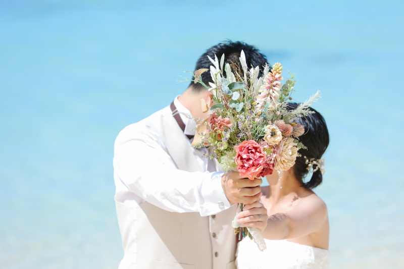 ブーケと一緒に