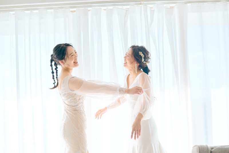 お支度が終わって