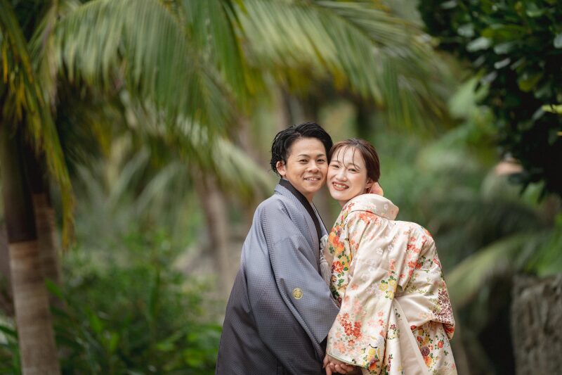 緑も南国感があります