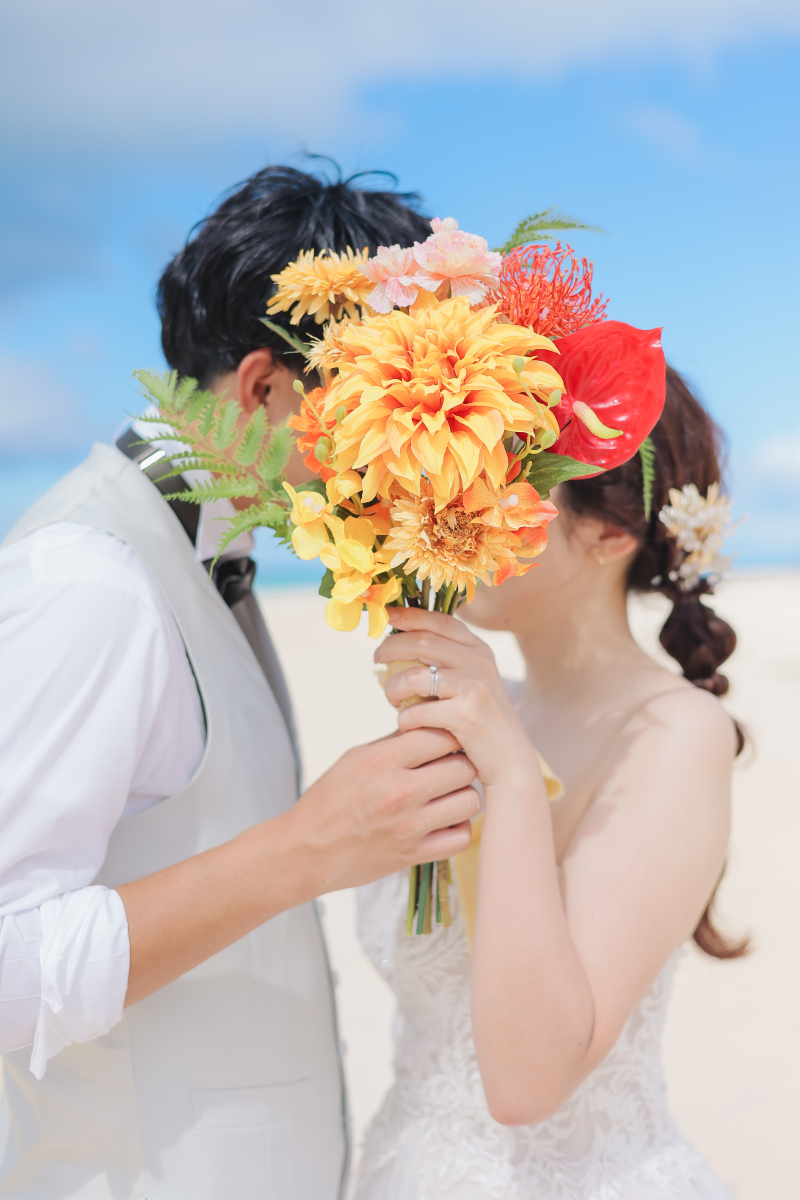 お顔隠しショット