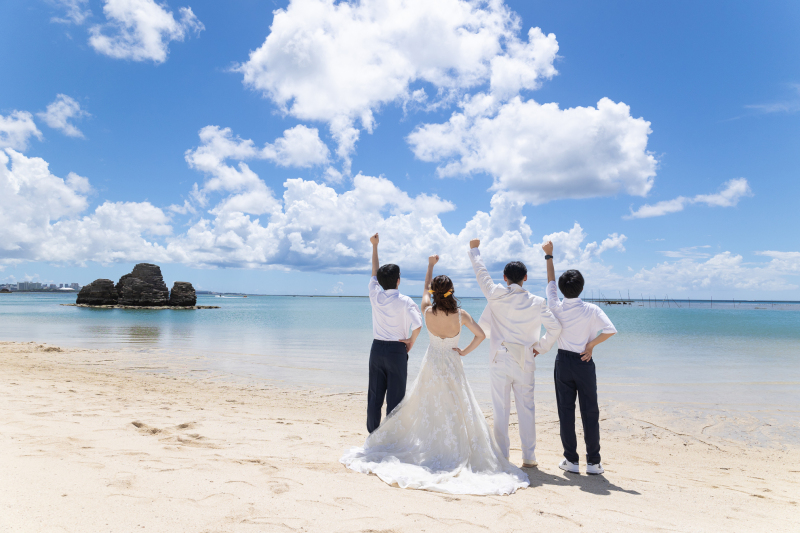 海に向かってあのポーズ!