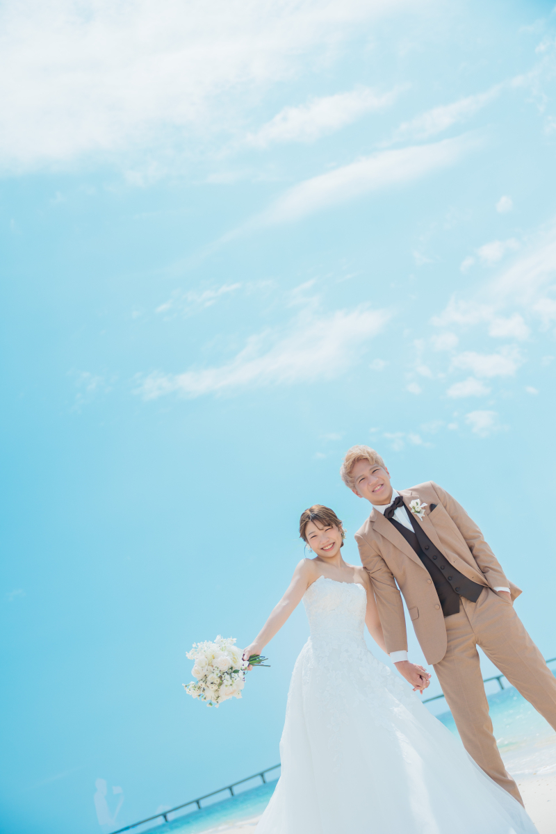 青空もとても綺麗な背景に