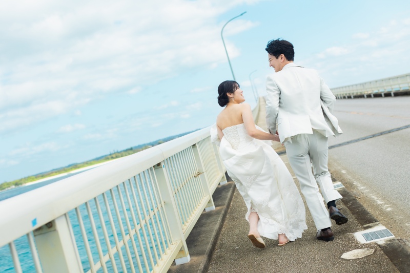 Green,Bridge and Beach