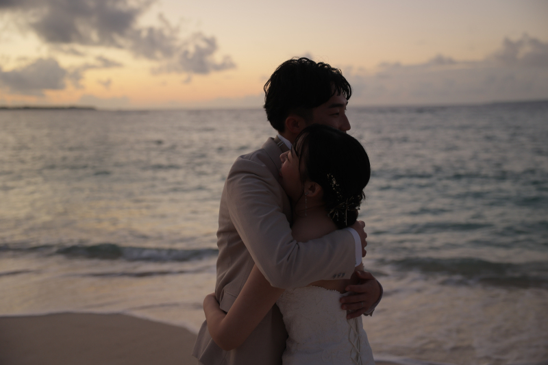 瀬底ビーチ×フクギ並木×夕日