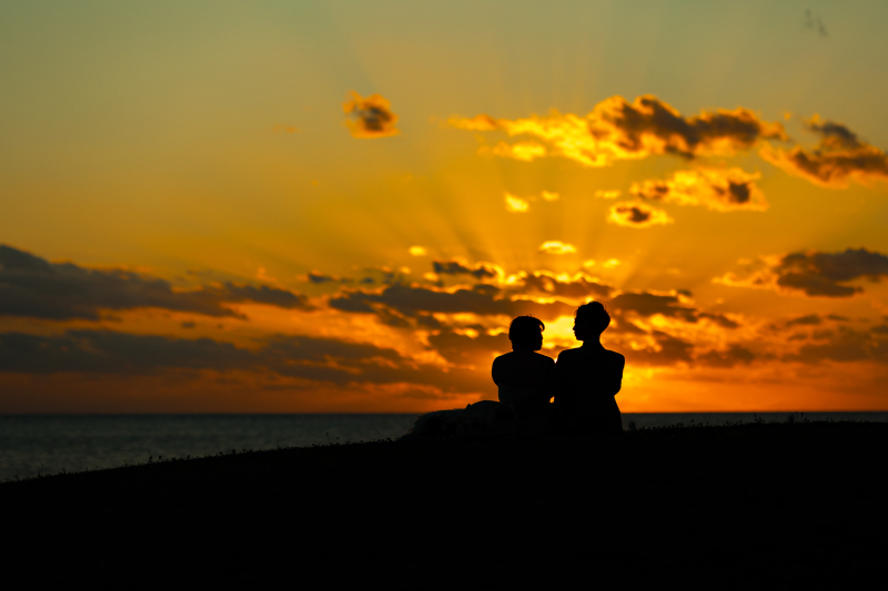 瀬底ビーチ_夕日撮影