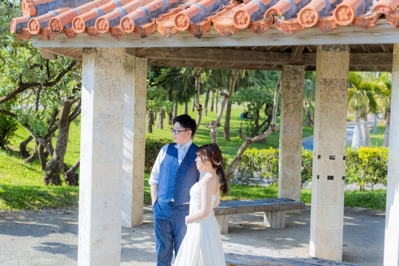 沖縄らしいレンガ屋根で