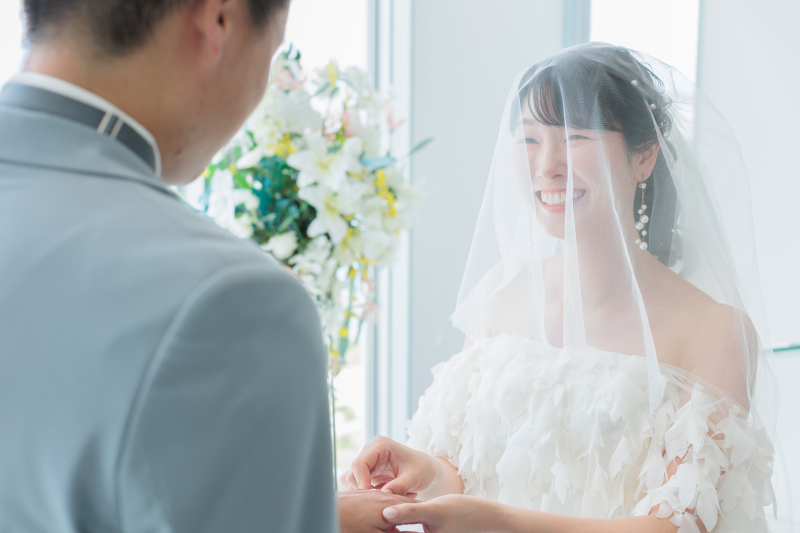 指輪交換シーン