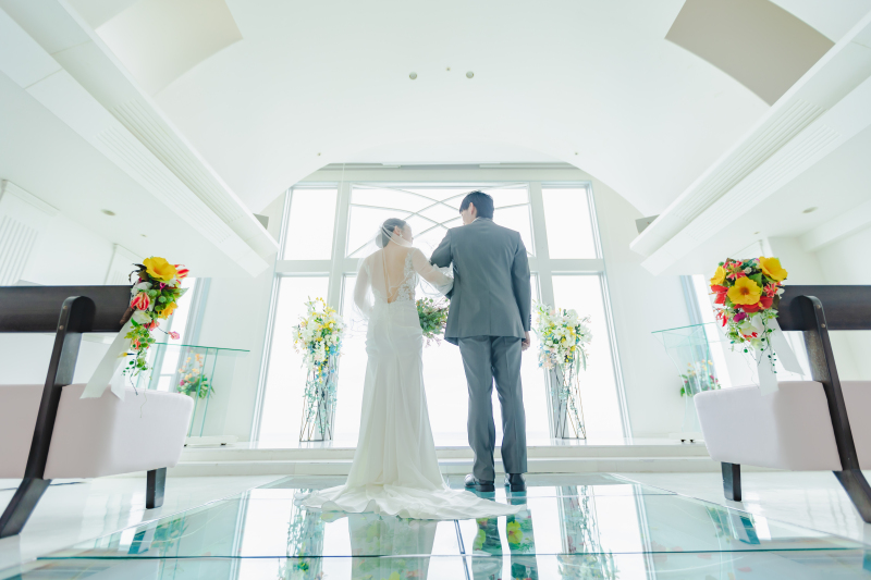 本日はチャペルの撮影から