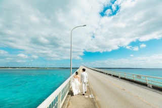 Green,Bridge and Beach
