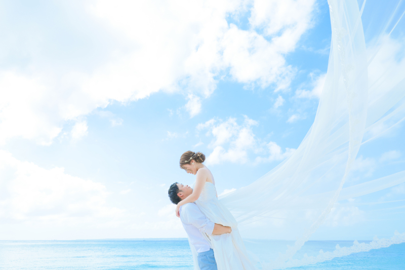 ベールを広げて