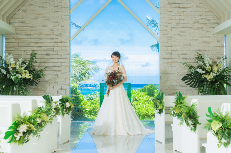 海!緑!チャペル!