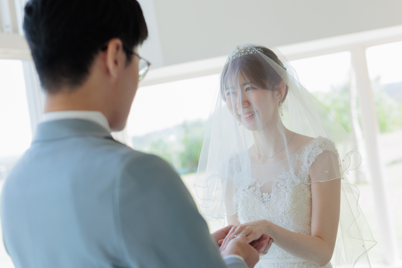 指輪交換シーン