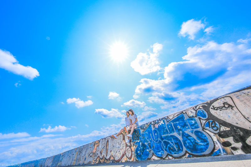 サンセットビーチ　防波堤