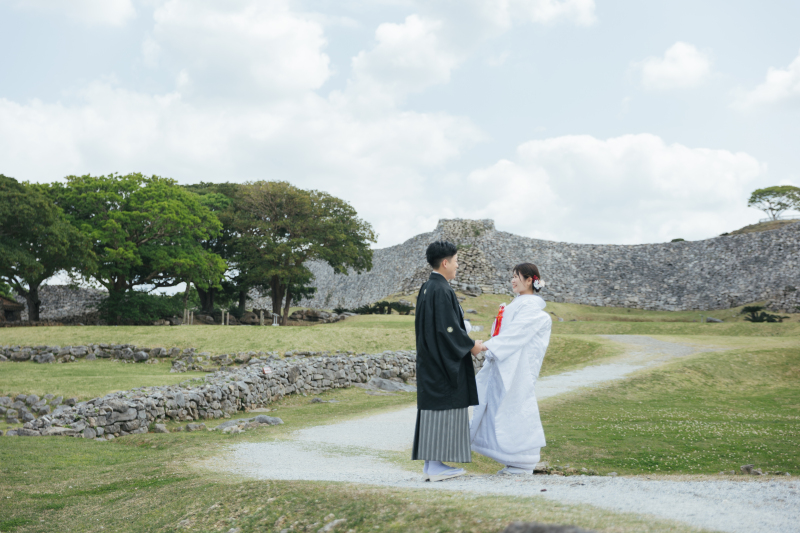 世界遺産「今帰仁城跡」で残す和装