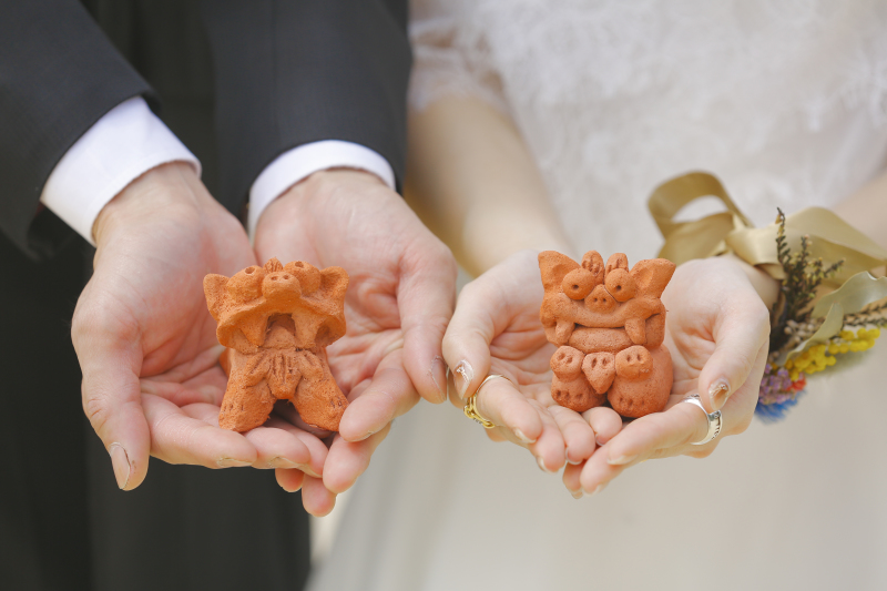 手作りのシーサー