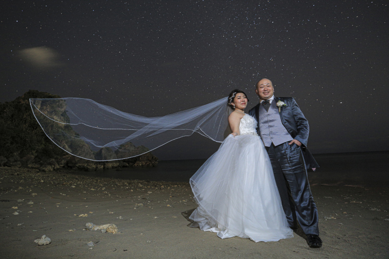 【#撮る結婚式】挙式+ビーチ+星空プラン