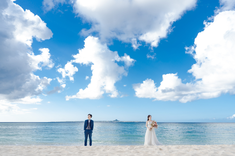 快晴の瀬底ビーチ！