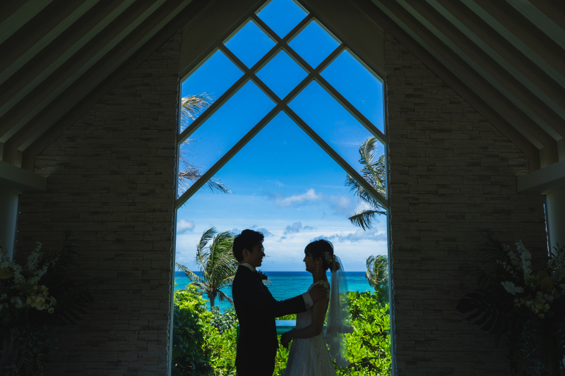 外の外観を際立たせたシルエットシーンの撮影