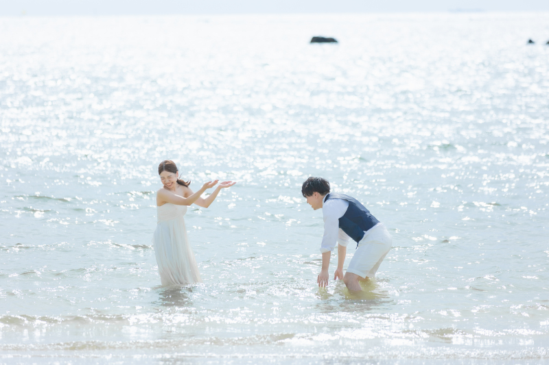 海にも入っちゃえ！笑