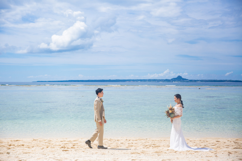 新郎様がゆっくり近づいてからの...