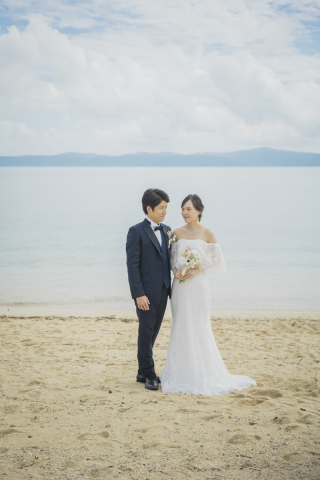 古宇利島のビーチで撮影！