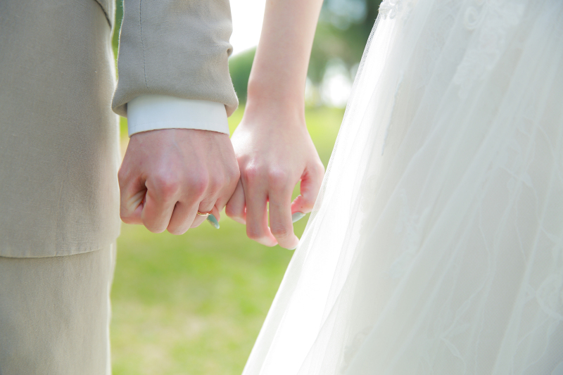 おふたりの手元