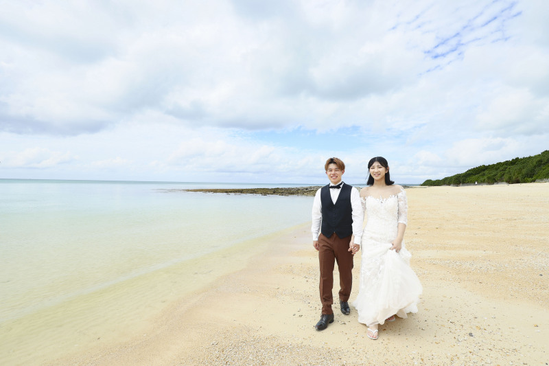 ビーチのお散歩