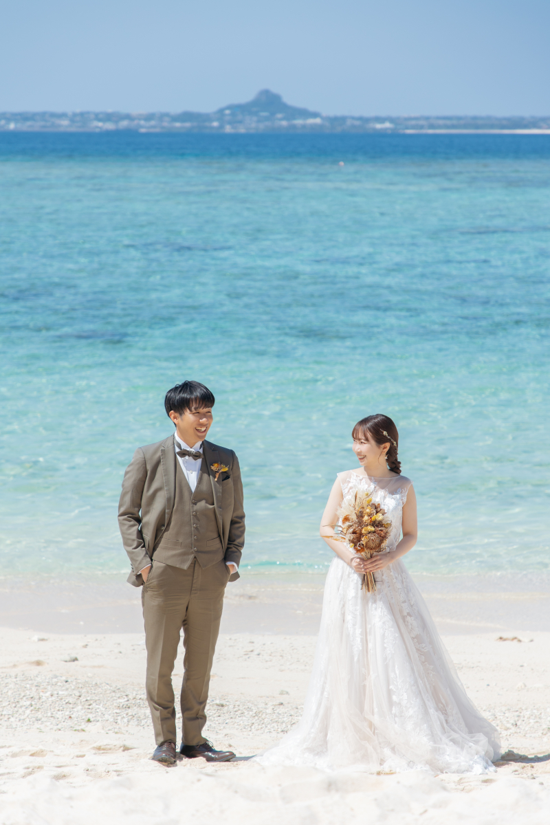 開放的なビーチで