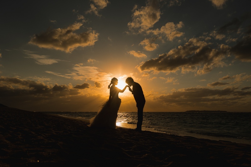 サンセットいえば！　シルエット写真