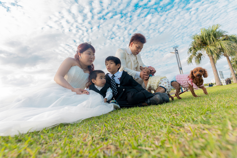 わんちゃんも揃ってのFamily