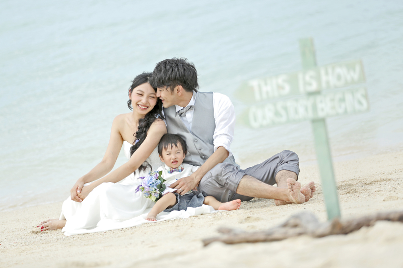 家族 at アラハビーチ