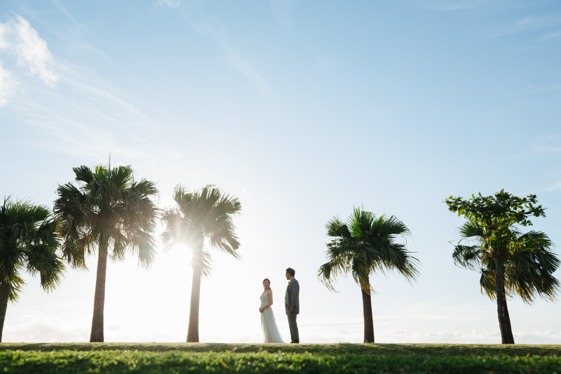 ヤシの木とも一緒に撮れます!