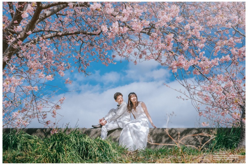 桜満開の中、伊豆での素敵な一枚☆