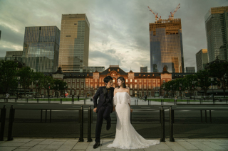 東京駅での印象的な一枚