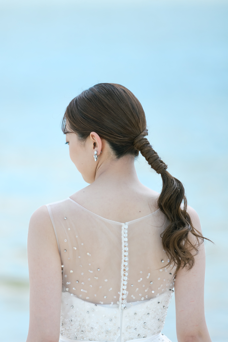 強風にも負けないアレンジタイトヘア