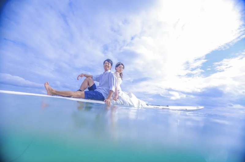 青い海と青い空