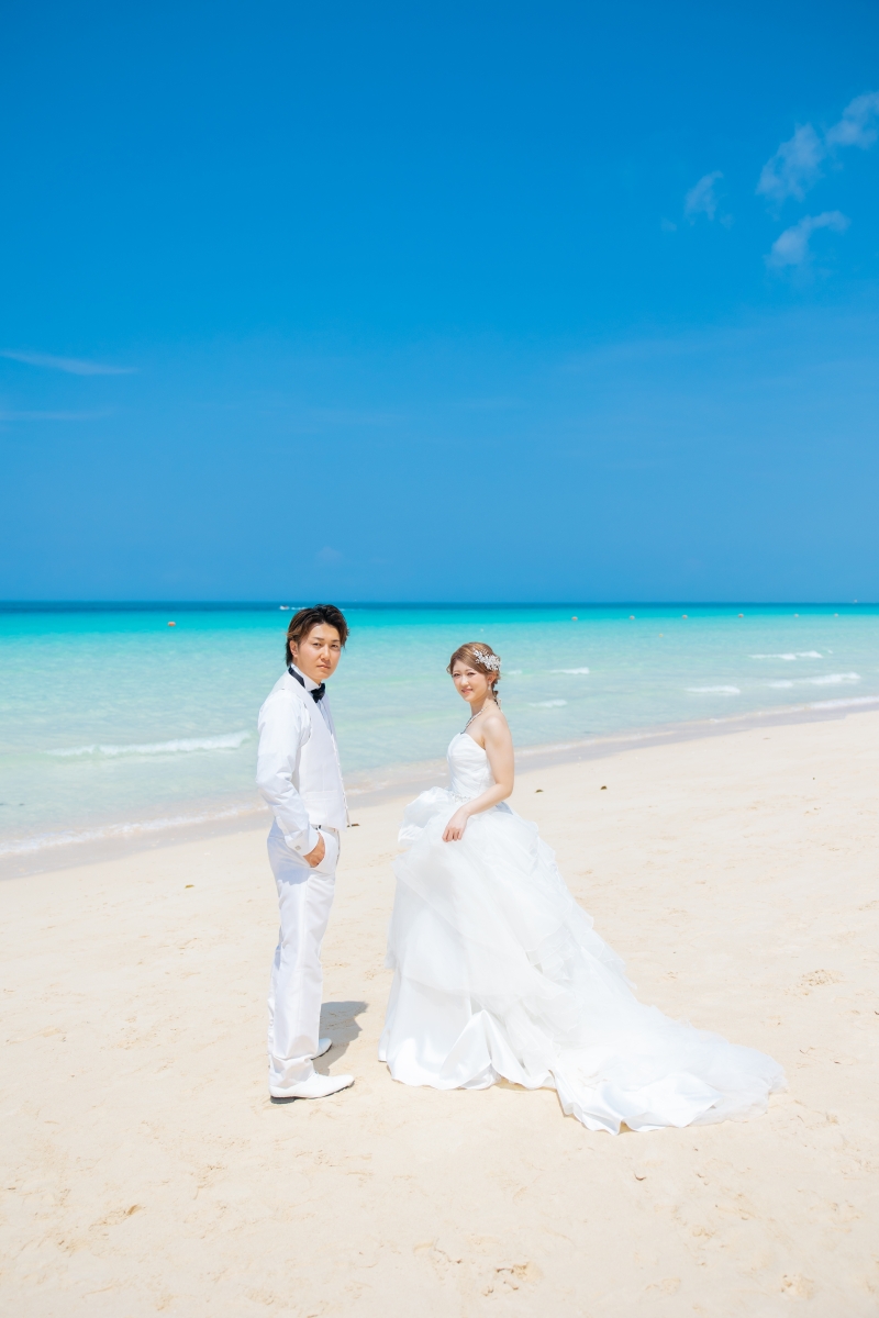 【43,780円】気軽に撮影出来るビーチフォトプラン【衣装・ヘアメイク・アクセサリー・ブーケ・靴含む】
