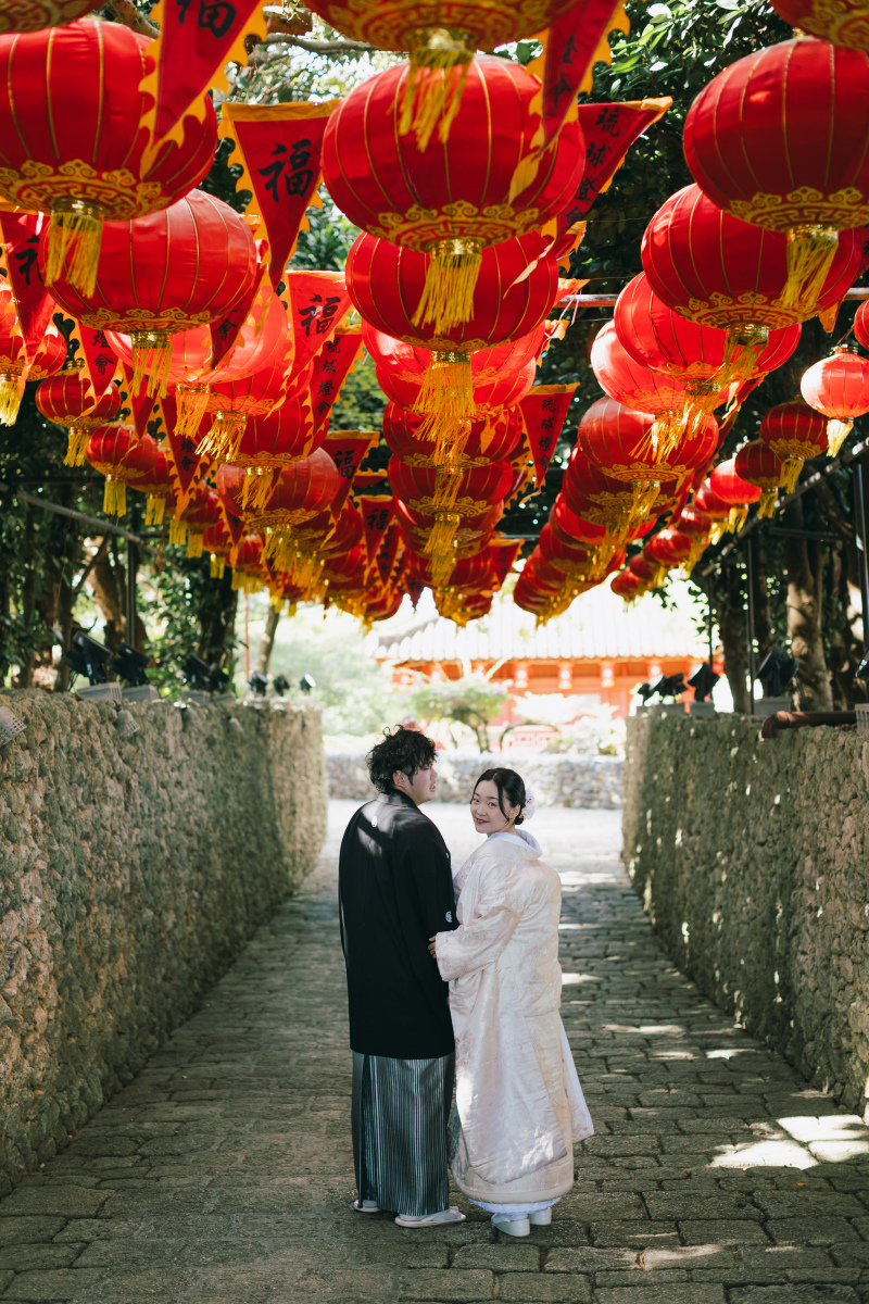 【沖縄の歴史を刻む】むら咲むら&ビーチ♢写真データ付き♢衣装・ヘアメイク・アクセサリー・ブーケ・靴も含む
