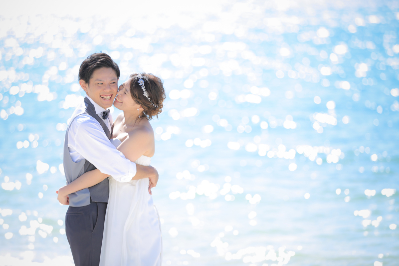 【43,780円】気軽に撮影出来るビーチフォトプラン【衣装・ヘアメイク・アクセサリー・ブーケ・靴含む】