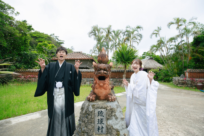 【200,530円】琉球村♢写真データ250カット以上♢衣装・ヘアメイク・アクセサリー・ブーケ・靴も含む