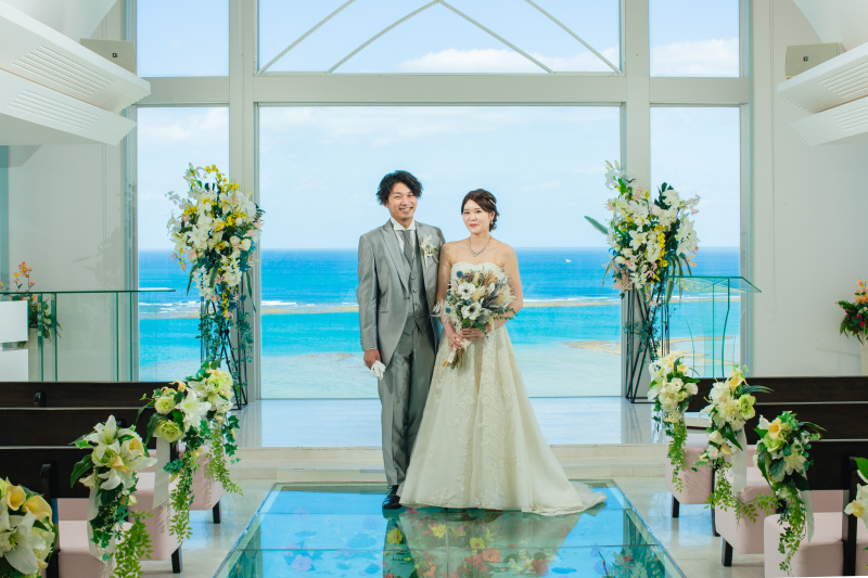 【43,780円】気軽に撮影出来るビーチ＆チャペルフォトプラン【衣装・ヘアメイク・アクセサリー・ブーケ・靴含む】