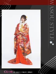 CU-10　赤・中央ピンク　梅の花