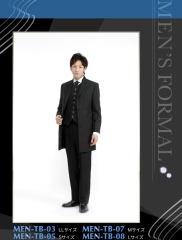 TB-03,05,07,08　黒　ストライプベスト（南店）