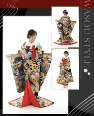 CU-57　切拍に花車　黒　草薙店