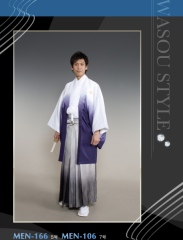 MEN-166, 106 白ぼかし紫／袴　グラデーション