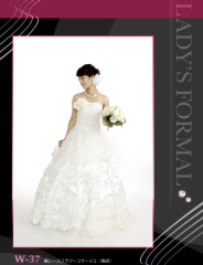 W-37 裾レースフラワーコサージュ