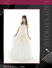 W-8　白バラドレープ　