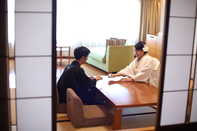客室にて
