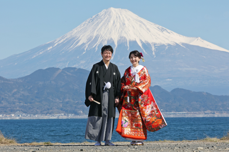 まずは富士山との撮影をスタート!